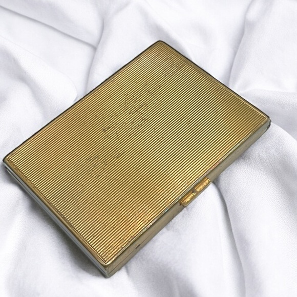🌺Vintage 1940’s Art Deco Guilloche Enamel Compact - Picture 10 of 14